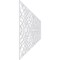 Ekena Millwork Set of Four Panels for 94 1/2"W x 32 1/4"H Garland Fretwork Wainscot Wall Paneling WPKP16X01X47GRD - alternate 4